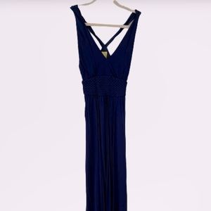 Anthropologie navy dress